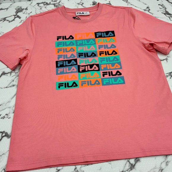 Men's FILA Lt.Pink Short Set - Picture 2 of 3